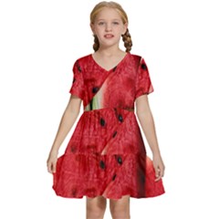 Kids  Short Sleeve Tiered Mini Dress 