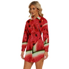 Womens Long Sleeve Shirt Dress 