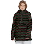 Geometric Abstract Pattern Line Women s Pullover Zip Ski and Snowboard Waterproof Breathable Jacket