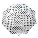 Fly Phot Motif Seamless Black And White Pattern Folding Umbrellas