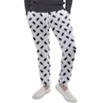 Fly Phot Motif Seamless Black And White Pattern Men s Jogger Sweatpants