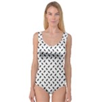 Fly Phot Motif Seamless Black And White Pattern Princess Tank Leotard 