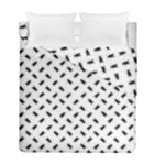 Fly Phot Motif Seamless Black And White Pattern Duvet Cover Double Side (Full/ Double Size)