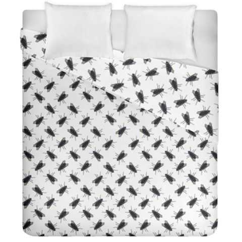 Fly Phot Motif Seamless Black And White Pattern Duvet Cover Double Side (California King Size) from ArtsNow.com