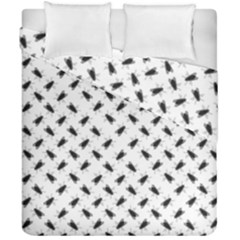 Fly Phot Motif Seamless Black And White Pattern Duvet Cover Double Side (California King Size) from ArtsNow.com