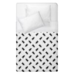 Fly Phot Motif Seamless Black And White Pattern Duvet Cover (Single Size)