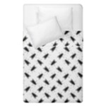 Fly Phot Motif Seamless Black And White Pattern Duvet Cover Double Side (Single Size)