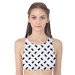 Fly Phot Motif Seamless Black And White Pattern Tank Bikini Top