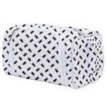 Fly Phot Motif Seamless Black And White Pattern Toiletries Pouch