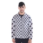 Fly Phot Motif Seamless Black And White Pattern Men s Windbreaker