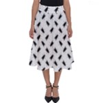 Fly Phot Motif Seamless Black And White Pattern Perfect Length Midi Skirt