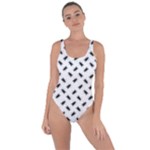 Fly Phot Motif Seamless Black And White Pattern Bring Sexy Back Swimsuit