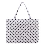 Fly Phot Motif Seamless Black And White Pattern Medium Tote Bag