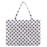 Fly Phot Motif Seamless Black And White Pattern Zipper Medium Tote Bag