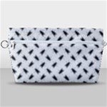 Fly Phot Motif Seamless Black And White Pattern Handbag Organizer