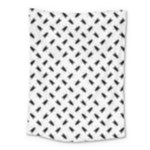 Fly Phot Motif Seamless Black And White Pattern Medium Tapestry