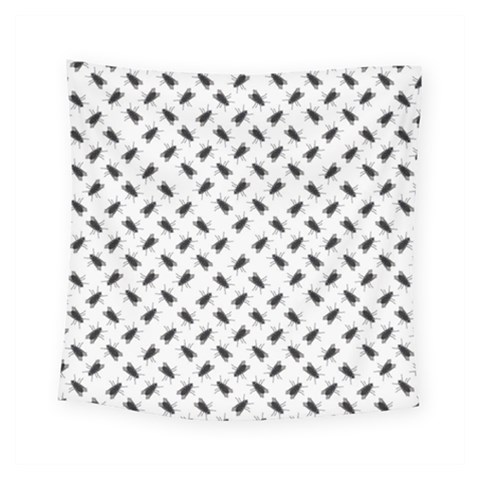 Fly Phot Motif Seamless Black And White Pattern Square Tapestry (Small) from ArtsNow.com