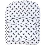 Fly Phot Motif Seamless Black And White Pattern Full Print Backpack