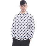 Fly Phot Motif Seamless Black And White Pattern Men s Pullover Hoodie