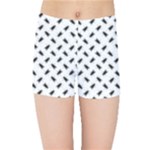 Fly Phot Motif Seamless Black And White Pattern Kids  Sports Shorts