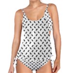 Fly Phot Motif Seamless Black And White Pattern Tankini Set