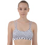 Fly Phot Motif Seamless Black And White Pattern Line Them Up Sports Bra