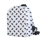 Fly Phot Motif Seamless Black And White Pattern Kids  Age 2-4 Lightweight Preschool Backpack