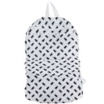 Fly Phot Motif Seamless Black And White Pattern Foldable Lightweight Backpack