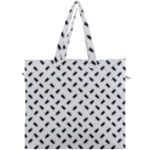 Fly Phot Motif Seamless Black And White Pattern Canvas Travel Bag