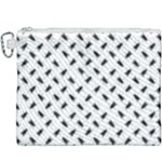 Fly Phot Motif Seamless Black And White Pattern Canvas Cosmetic Bag (XXXL)