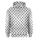 Fly Phot Motif Seamless Black And White Pattern Men s Overhead Hoodie