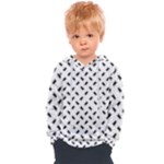 Fly Phot Motif Seamless Black And White Pattern Kids  Overhead Hoodie