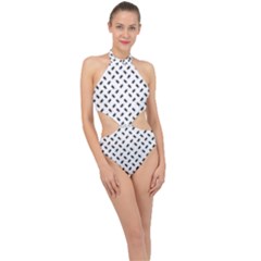 Halter Side Cut Swimsuit 