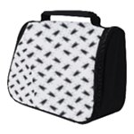 Fly Phot Motif Seamless Black And White Pattern Full Print Travel Pouch (Small)