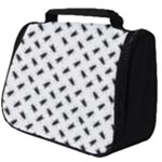 Fly Phot Motif Seamless Black And White Pattern Full Print Travel Pouch (Big)