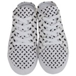 Fly Phot Motif Seamless Black And White Pattern Half Slippers