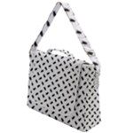 Fly Phot Motif Seamless Black And White Pattern Box Up Messenger Bag