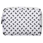 Fly Phot Motif Seamless Black And White Pattern Make Up Pouch (Medium)