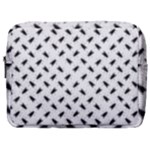 Fly Phot Motif Seamless Black And White Pattern Make Up Pouch (Large)