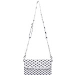 Fly Phot Motif Seamless Black And White Pattern Mini Crossbody Handbag