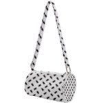 Fly Phot Motif Seamless Black And White Pattern Mini Cylinder Bag