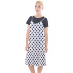 Fly Phot Motif Seamless Black And White Pattern Camis Fishtail Dress