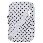 Fly Phot Motif Seamless Black And White Pattern Belt Pouch Bag (Small)