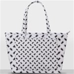 Fly Phot Motif Seamless Black And White Pattern Back Pocket Shoulder Bag 