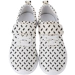 Fly Phot Motif Seamless Black And White Pattern Men s Velcro Strap Shoes