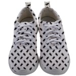 Fly Phot Motif Seamless Black And White Pattern Mens Athletic Shoes