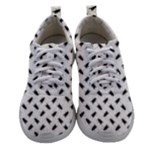 Fly Phot Motif Seamless Black And White Pattern Women Athletic Shoes