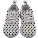 Fly Phot Motif Seamless Black And White Pattern Kids Athletic Shoes