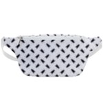 Fly Phot Motif Seamless Black And White Pattern Waist Bag 