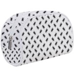 Fly Phot Motif Seamless Black And White Pattern Make Up Case (Large)